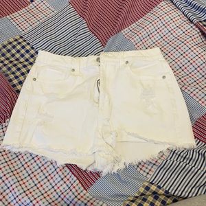 American eagle denim jean mom shorts